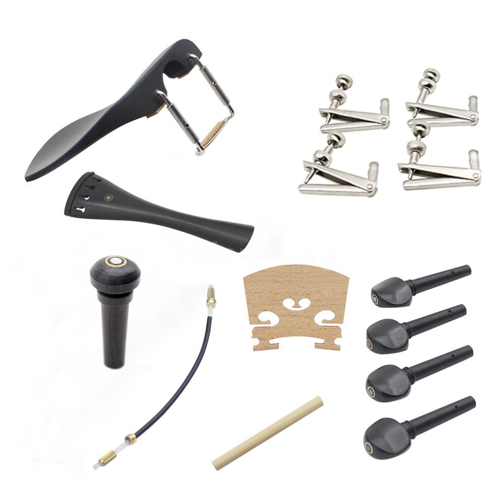 R&L☞♪♪ COD 15pcs 4/4 Violin Fiddle Parts Accessories Including ...