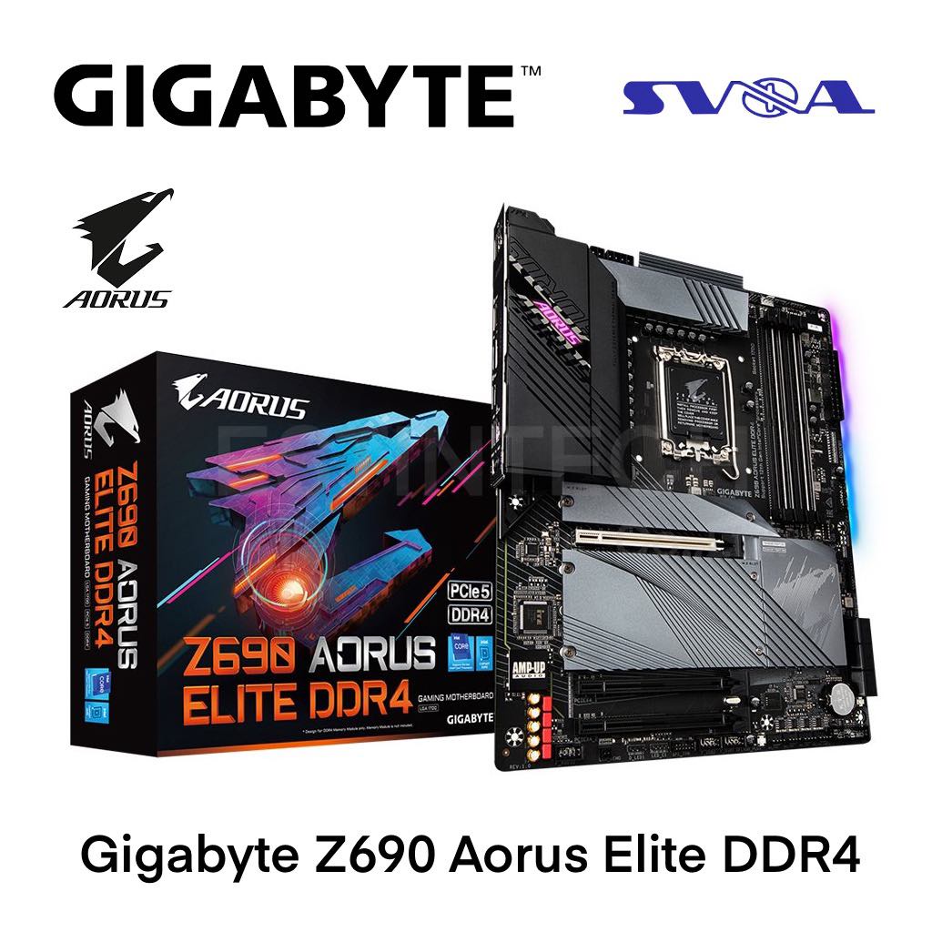 Mainboard (เมนบอร์ด) 1700 GIGABYTE Z690 AORUS ELITE DDR4 ของใหม่ประกัน 3ปี