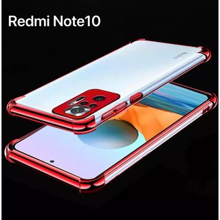 [ส่งจากไทย] Case Xiaomi Redmi Note10 2021 / Redmi Note10Pro 2021 เคสนิ่ม TPU CASE เคสขอบสีหลังใส เคสกันกระแทก เคสซีลีโคน