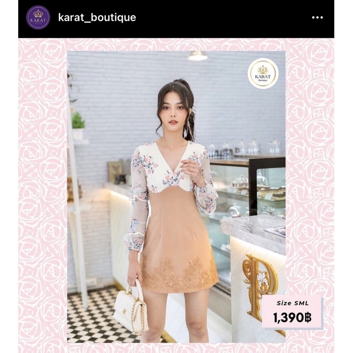 Karat boutique / เดรสงานป้าย Karat (Size S)