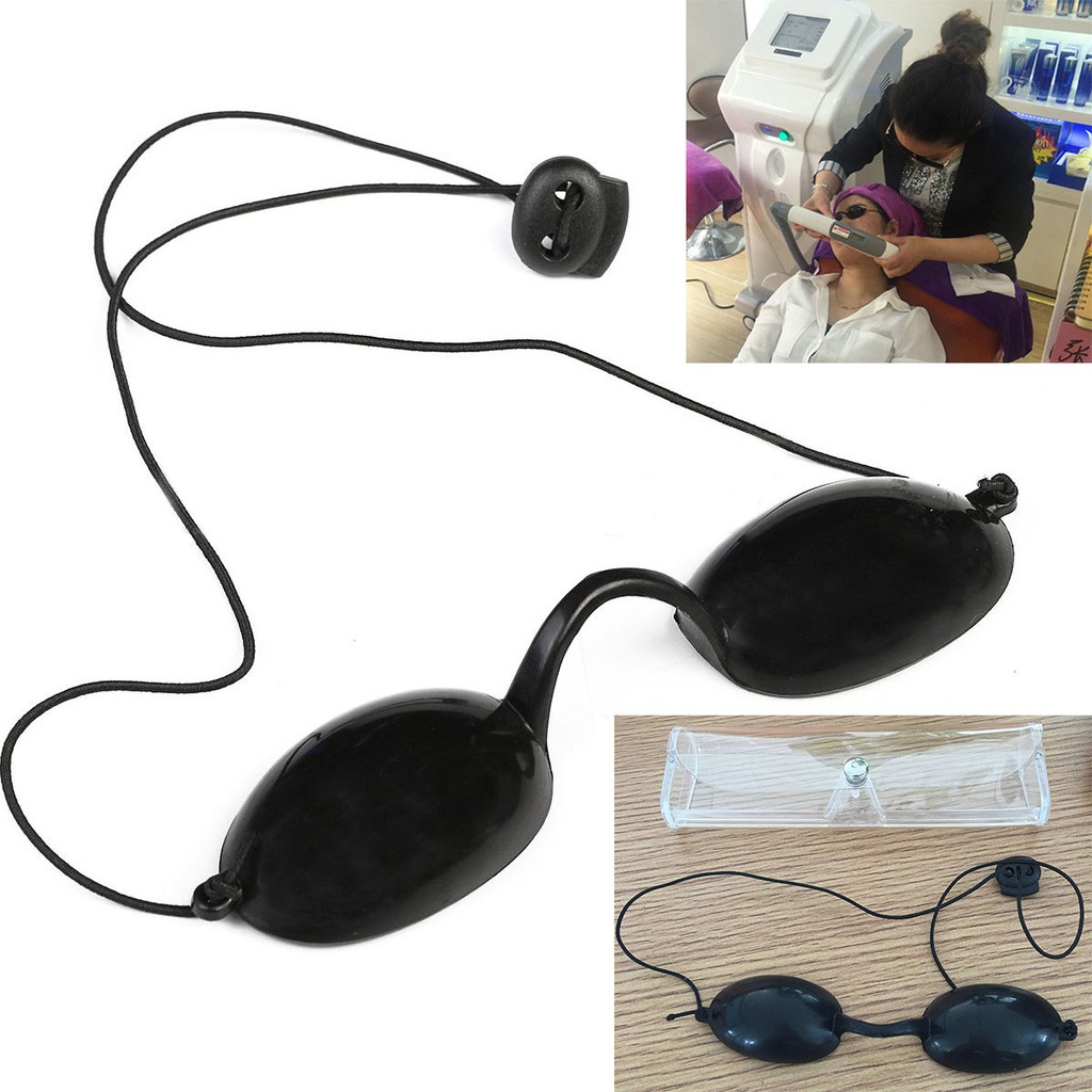 แว่นครอบเลนส์ดำกันแสงเลเซอร์เข้าตา กันแสง ipl  LED