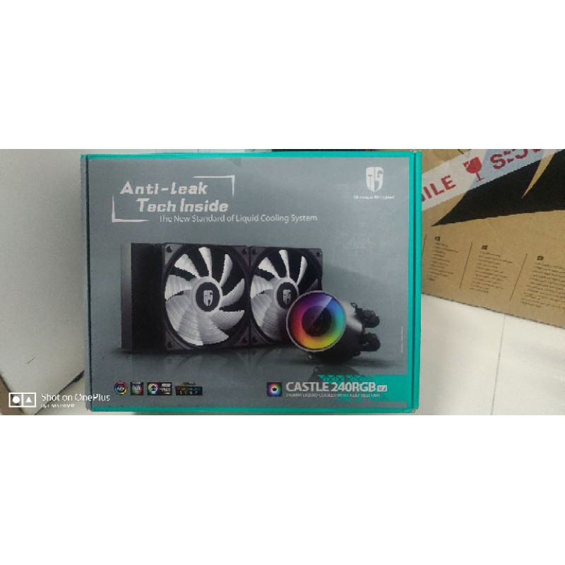 ชุดน้ำ 2ตอน Deepcool castle 240 rgb v2 สภาพใหม่ ประกัน Bnn it 2ปี