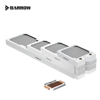 หม้อน้ำทองแดงสีขาวสำหรับคอมพิวเตอร์ BARROW White Copper Radiator Dabel-28a