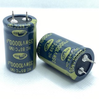 Capacitor ค่า 10000uF/35V. ยี่ห้อ  Samwha ของแท้ จำนวน1ตัว