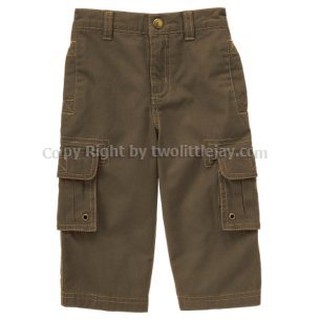 Gymboree Brown Topstitched Cargo Pant ไซส์ 5T [สินค้านำเข้า]