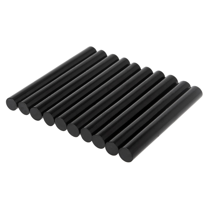 Alilin 10 ชิ้น Hot Melt กาว Stick กาวสีดํา 11 มม.สําหรับ DIY Craft ของเล่นซ่อมเครื่องมือ
