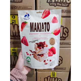 มาใหม่ มาคาโต สตรอเบอร์รรี่Makiato Macchiato strawberry Crisp by Twinfish 150 กรัม