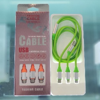 สายชาร์จ 3 IN 1  Fashion Cable Quick Charge&amp;DATA