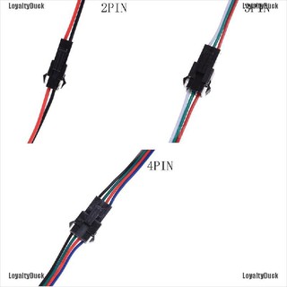 สายเคเบิ้ลเชื่อมต่อ loyaltyduck 2 3 4 pin male &amp; female สําหรับ 5050 3528 rgb led 10 คู่