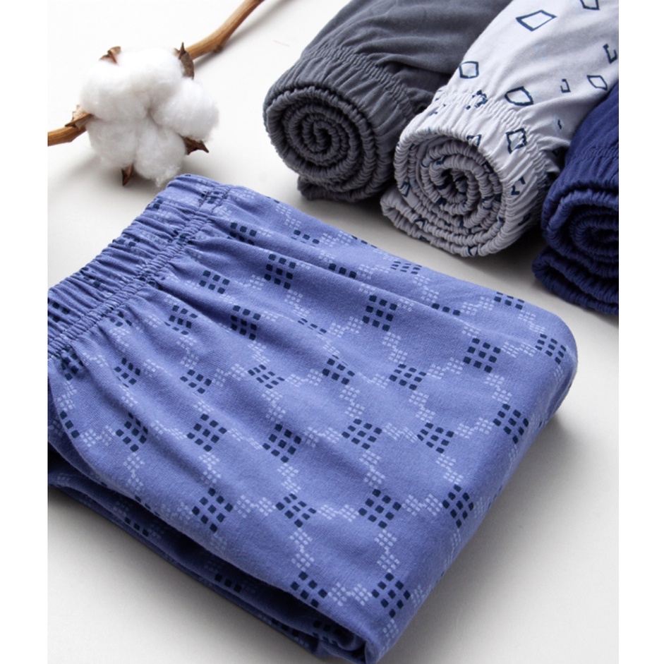 Boxer | บ๊อกเซอร์ ลายมินิมอล ผู้ชาย |ราคานี้โคตรถูก| ขนาดใหญ่ใส่สบาย  สีสวย ผ้านิ่ม (คละสีคละลาย)