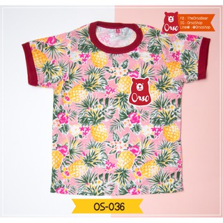 เสื้อครอบครัว เสื้อลายดอก เสื้อเด็ก รหัส OS-086