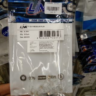 หัว RJ11 "LINK" UL-3011 (10/Pack) Original หัวต่อสายโทรศัพท์ RJ11 LINK