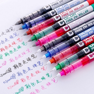 1pcs Straight liquid ball pen creative gel pen 0.38mm/05mm gel pen signature pen school office stationery