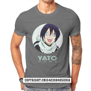 เสื้อยืดผ้าฝ้ายพิมพ์ลายแฟชั่น เสื้อยืด แบบนิ่ม พิมพ์ลายอนิเมะ Noragami Stray God Yato Iki Hiyori Yukine สําหรับผู้ชาย