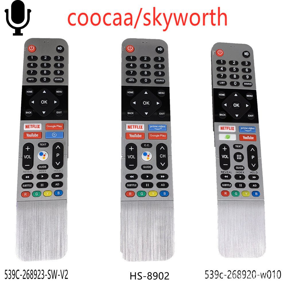 ใหม่ Voice coocaa Skyworth AI รีโมทคอนโทรลสําหรับ HS-8902 539C-268901-W000 539C-268920-W010 55UB7500