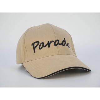 Parada หมวกแก็ป/Cap/เบสบอล ปักโลโก้ สุดเท่ส์ มีที่ปรับด้านหลัง ได้ทั้งชายหญิง เนื้อหนามีรูตาไก่ทรงตัวได้ดี รุ่น CV9925