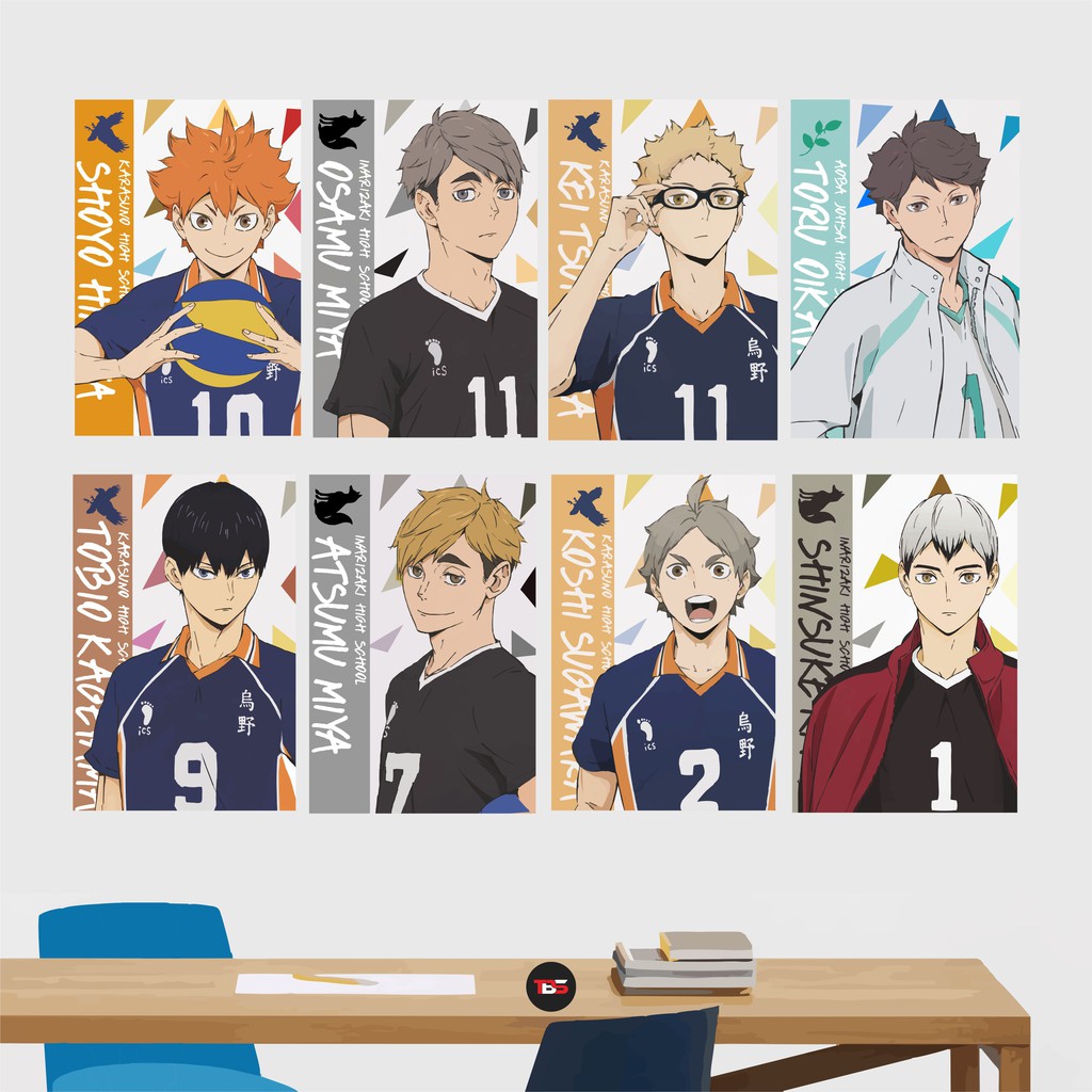 โปสเตอร์วอลเลย์บอล Haikyuu A3 + (Hinata, Kageyama, Bokuto, Tsukishima,  Satori) Haikyu Fly สําหรับตกแต่งบ้าน nEeDaAA0AXA | Shopee Thailand
