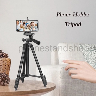 【Good Quality】 ขาตั้งกล้องเเละมือถือได้ทุกรุ่น  ที่วาง มือถือ ไม้เซลฟี่ TRIPOD TF-3110/3120 เเถม หัวหนีบมือถือฟรี พร้อมซ