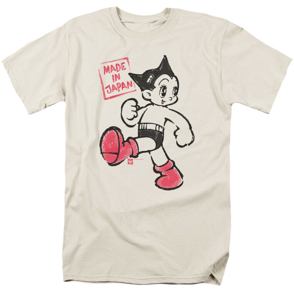 Atomic Little King Kong Astro Boy Astro Boy เสื้อยืดแขนสั้นคอกลมผ้าฝ้าย 100% สําหรับผู้ชายด้านบน
