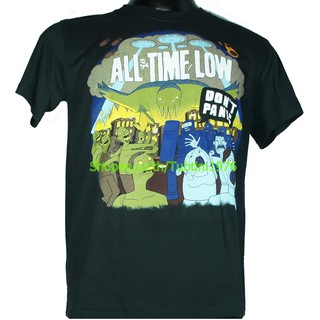 เสื้อยืดผ้าฝ้ายพรีเมี่ยมเสื้อวง All Time Low เสื้อวงดนตรีร็อค เดธเมทัล เสื้อวินเทจ ออล ไทม์ โลว์ ATL1451