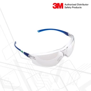 3M™ แว่นตานิรภัย รุ่น V36 Virtua Sport Asian Fit ขาแว่นสีฟ้า เลนส์ Indoor/Outdoor (เลนส์สีชา)