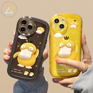 Zymello เคส VIVO Y16 4G V25 5G Y21 V23 5G V23E 5G Y15S Y15A Y12S Y33S Y20 Y30 Y30i Y11 Y12 Y21S Y15 Y17 Y20S Y91C V20 Pro เคสโทรศัพท์ซิลิโคนเป็ดน่ารักที่สุดในปี 2022