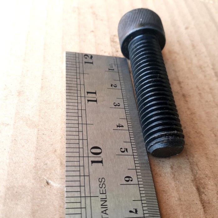 L-BOLT M14X50 (5 CM) เหล็กตีเต็ม / L-BOLT STEEL M14 X 50 GRADE 12.9 / L-BOLT STEEL M14 LENGTH 5 CM /