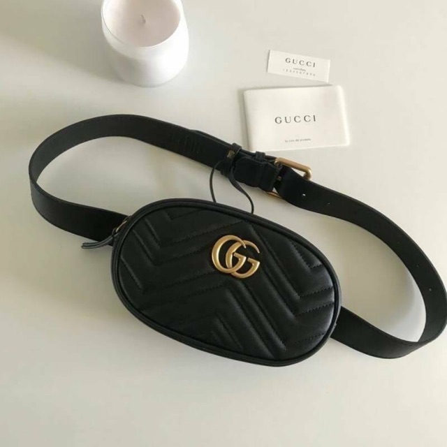 Gucci GG Marmont matelassé leather belt bag