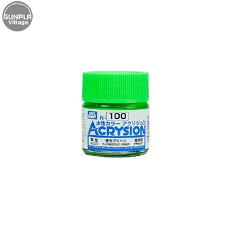 Mr.Hobby MR.ACRYSION COLOR N-100 FLUORESCENT GREEB 4973028112962 (สี)