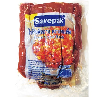 🔥สินค้าขายดี!! เซพแพ็ค ไชโป้วหัวหวาน 1000 กรัม Savepak Radish Pickle Sweet 1000 g