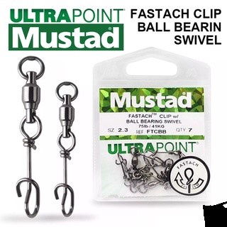 กิ๊ฟฟาสแทคลูกหมุน FASTACH CLIP BALL BEARIN SWIVEL MUSTAD