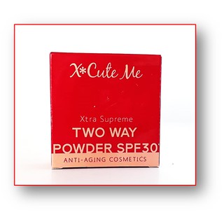 X Cute Me Xtra Supreme Two Way Powder SPF30 เอ็กซ์คิวท์ มี เอ็กซ์ตร้า วูพรีม ทู เวย์ พาวเดอร์ เอสพีเอฟ30 ( PXS02 )