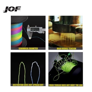 Jof สายเอ็นตกปลา แบบถัก 10-80lb 1000 ม. 4 เส้น 0.1MM-0.5MM