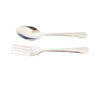 โปรโมชั่น : ช้อนส้อมเบเกอรี่ Stainless Steel 410 แท้แพค1 คู่ สวยหรู หนา ไม่งอ B59