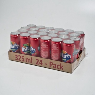 โปรโมชัน! แฟนต้า น้ำอัดลม กลิ่นสตรอเบอร์รี่ 325 มล. แพ็ค 24 กระป๋อง Fanta Soft Drink Strawberry 325 ml x 24 Cans