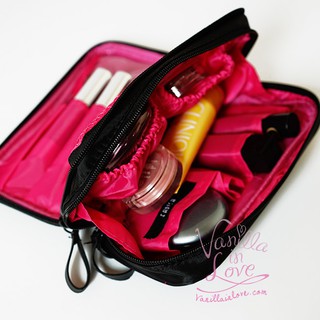 BG40 กระเป๋าเครื่องสำอางสีดำขนาดเล็ก makeup pouch