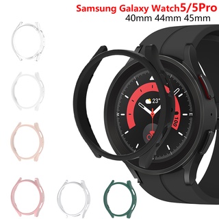 เคสนาฬิกาข้อมือ PC แบบแข็ง สําหรับ Samsung Galaxy Watch 5 40 มม. 44 มม. และ 5 Pro 45 มม. 5