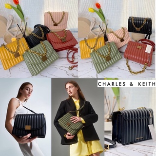 C.K Panelled Chain Handle Bag