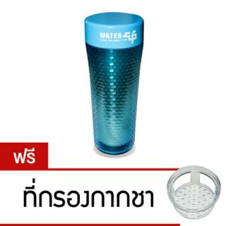 Hl stainless Steel กระบอกน้ำสูญญากาศ เก็บความร้อน/เย็น400Ml สีฟ้า