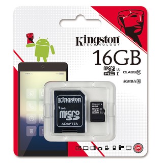 Kingston Micro SD ความจุ 16GB Class 10