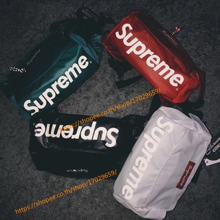 supreme กระเป๋าคาดเอว Supreme 17FW 43th Waist Bag 3M กระเป๋าคาดเอว ของ 100% กระเป๋าคาดอก