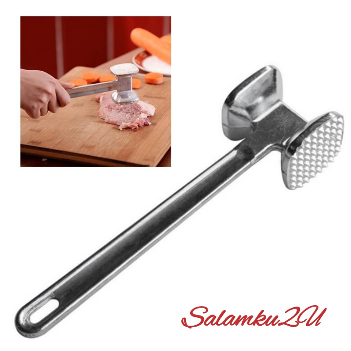 DOUBLE SIDED MEAT HAMMER MALLET / BEEF TENDERI / STEAK BEATER / PEMUKUL DAGING