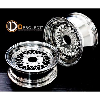 (ใส่โค้ด SUN219WB ลด 100.- ซื้อครบ 300.-)ล้อ Dproject  ลาย BBS v.2 2 ชิ้นประกอบ