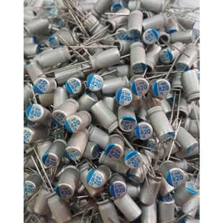 820uF 12V  Capacitor สีเงินแทบฟ้า ขนาด12x5mm. ของดีของแท้จากโรงงาน  820UF 12V ตัวเก็บประจุแบบอิเล็กโทรไลต์ /20ตัว/