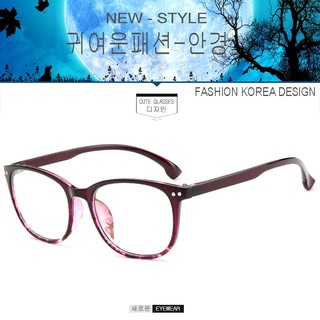 Fashion เกาหลี แฟชั่น แว่นตากรองแสงสีฟ้า รุ่น 2339 C-5 สีม่วงไล่สีกละ ถนอมสายตา (กรองแสงคอม กรองแสงมือถือ)