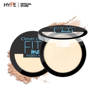 Clever Cat fit me power แป้งพัฟ แป้งผสมรองพื่น 2 ชั้น