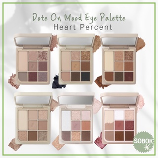 [Heart Percent] Dote On Mood Eye Palette 6 สี พาเลทอายแชโดว์