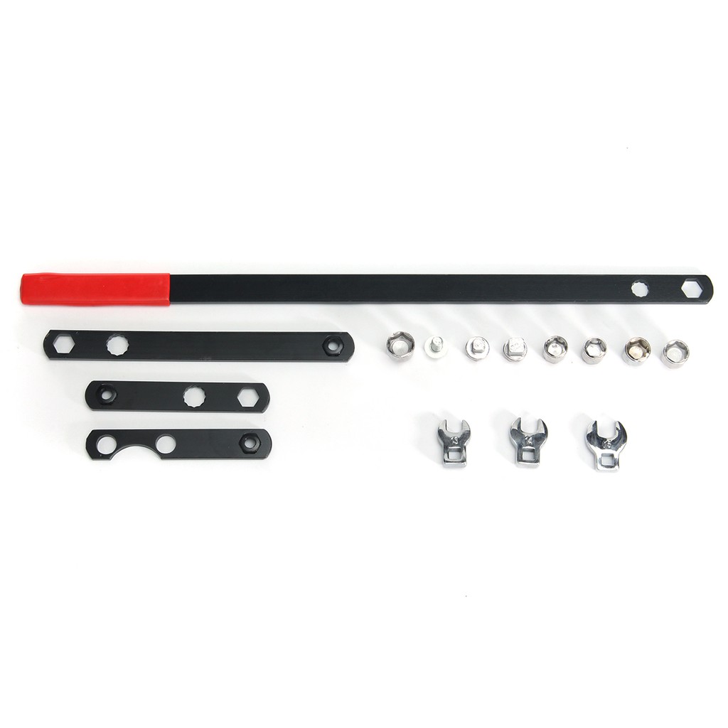 16Pcs Ratcheting Wrench Serpentine Belt Tool Kit Automotive Repair Set ...