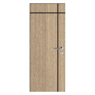 Interior door UPVC DOOR PARAZZO PUN06 80X200CM MAPLE Door frame Door window ประตูภายใน ประตูภายในUPVC PARAZZO PUN06 80x2