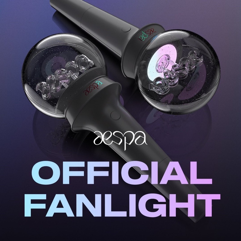[พร้อมส่ง/ส่งของได้ทุกวัน] aespa : official FanLight & emblem แท่งไฟ